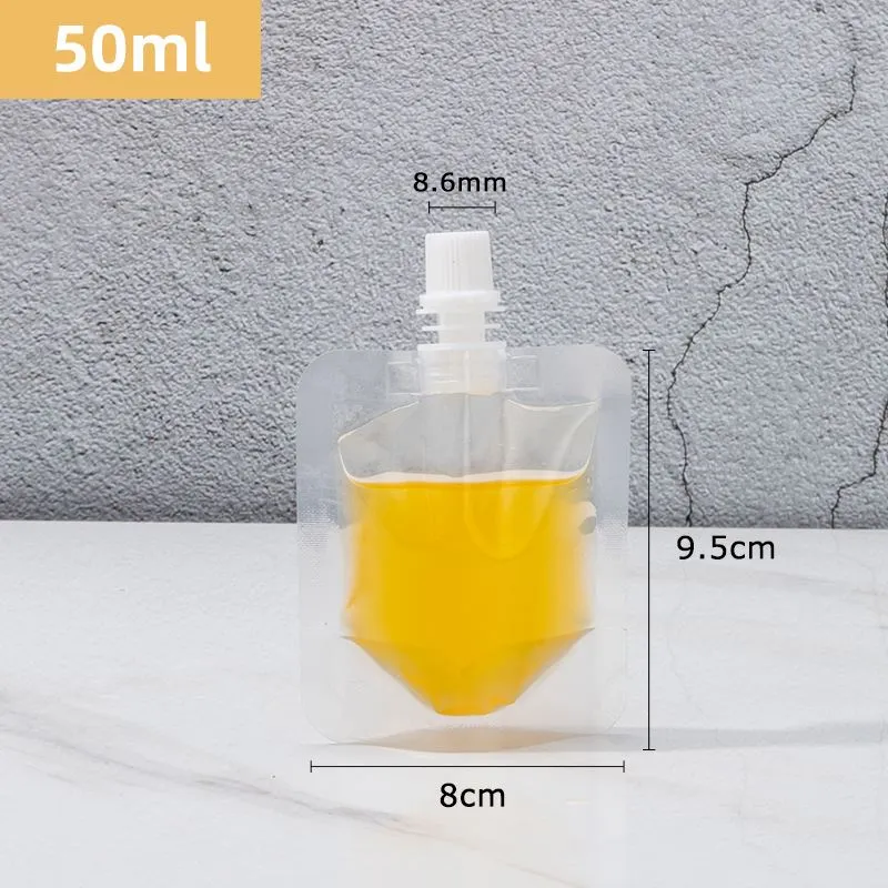 Bolsas con boquilla para bebidas