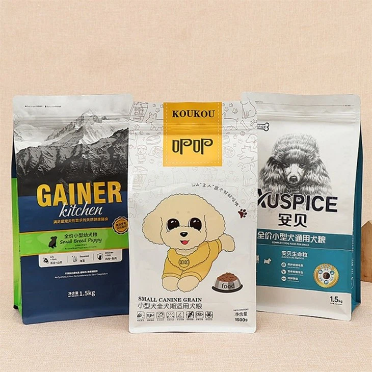 Bolsa de papel con sello de ocho lados de pie