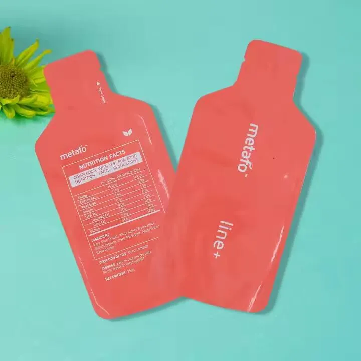 La aduana formó tres bolsos laterales de la forma de empaquetado de la bebida de la bolsa de Mylar del sello especial