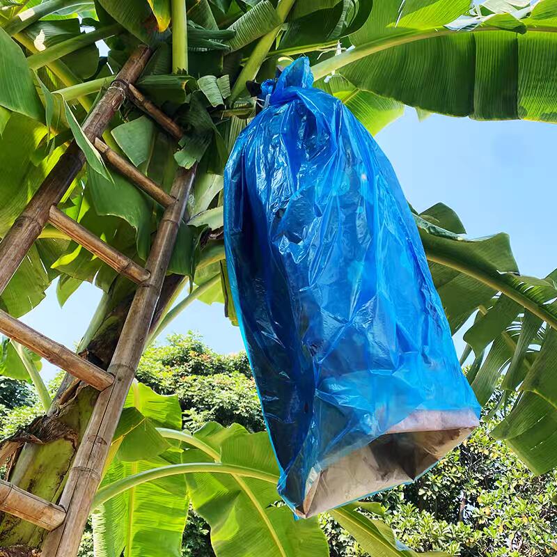 Bolsa de PE azul de plástico termosellada para cubiertas de racimos de plátanos 20-200micras