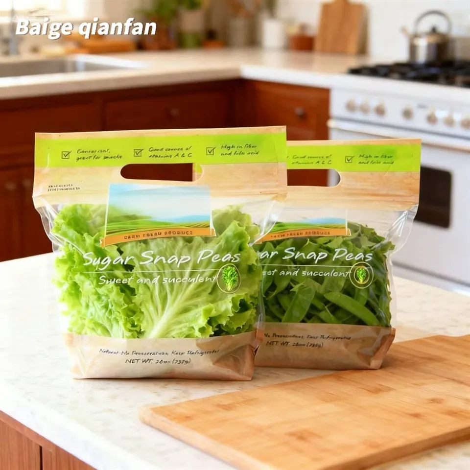 Bolsas de embalaje de lechuga