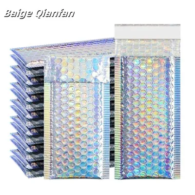 Anuncio publicitario de burbujas de embalaje acolchado