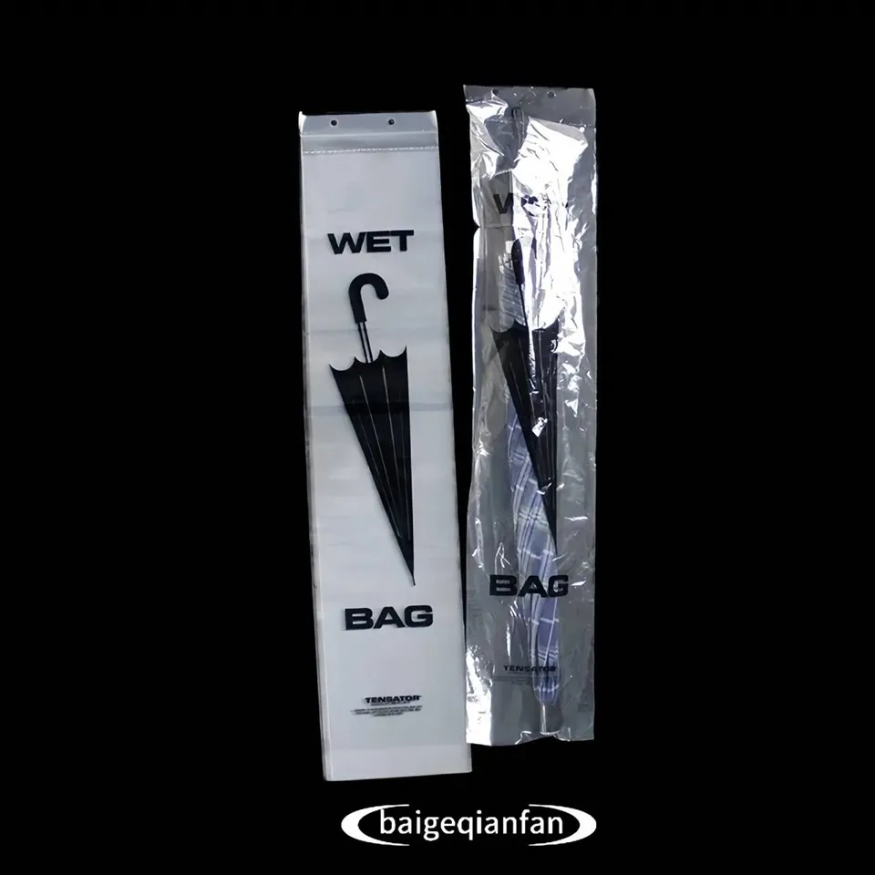 Bolsa de empaque de paraguas de plástico transparente